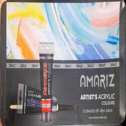 DOMS AMARIZ Artist's Acrylic Colours 12 Shades of 40ml each